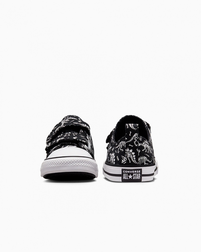 Converse Chuck Taylor All Star Easy-On Dinos Zwart Wit Wit | 620859QST