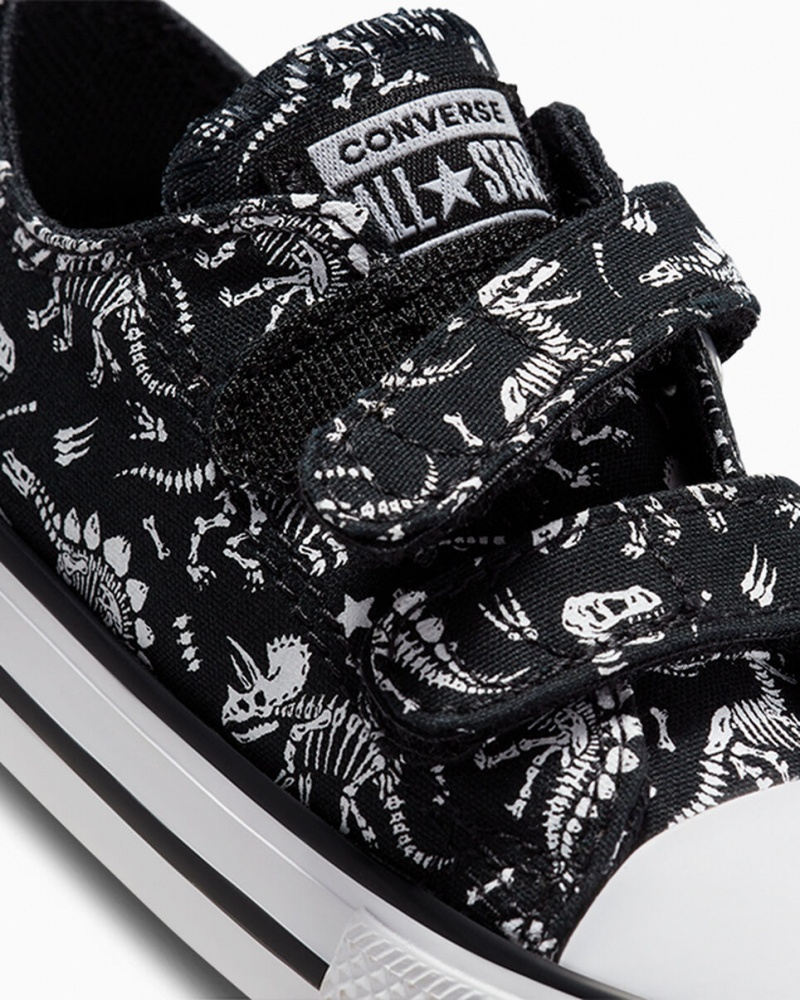 Converse Chuck Taylor All Star Easy-On Dinos Zwart Wit Wit | 620859QST