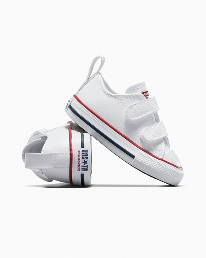 Converse Chuck Taylor All Star Easy-On Leren Wit | 593820NTX