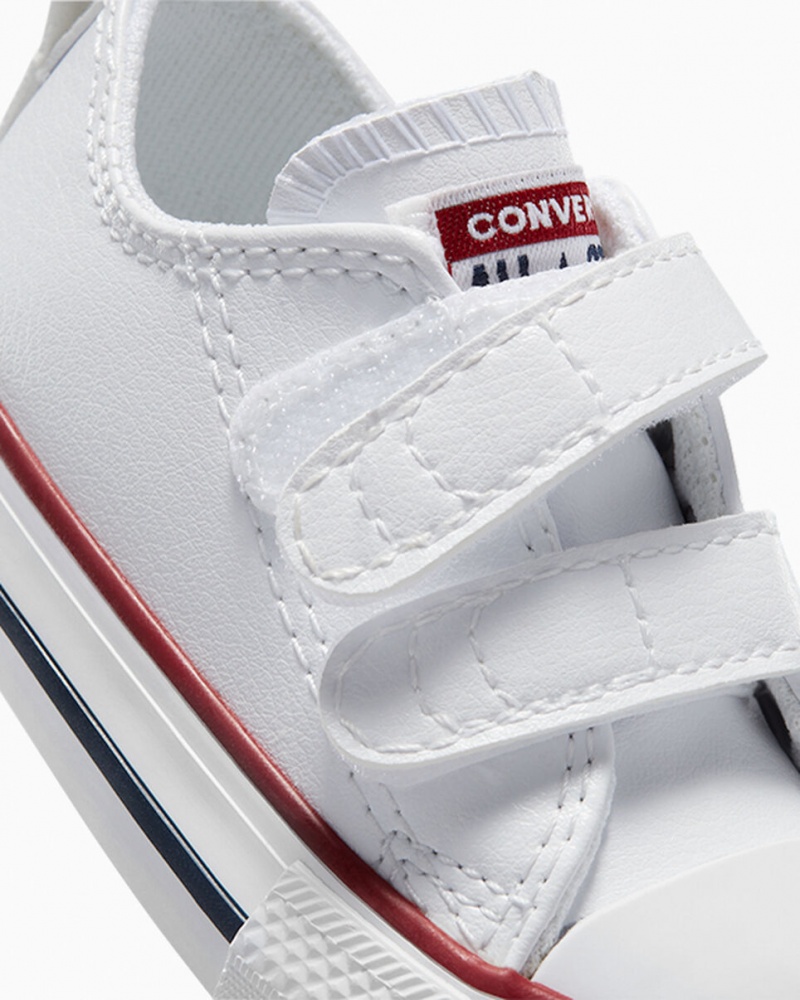 Converse Chuck Taylor All Star Easy-On Leren Wit | 801726XQW