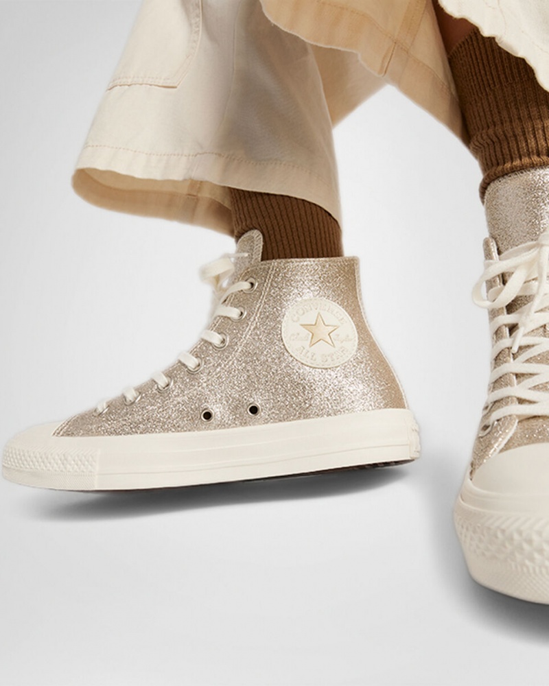 Converse Chuck Taylor All Star Glitter Lichtgoud | 637914GIV