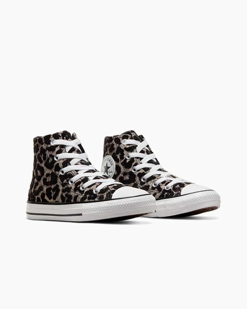 Converse Chuck Taylor All Star Leopard Lichtzwart Wit | 572301IBW