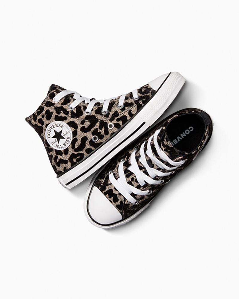 Converse Chuck Taylor All Star Leopard Lichtzwart Wit | 572301IBW