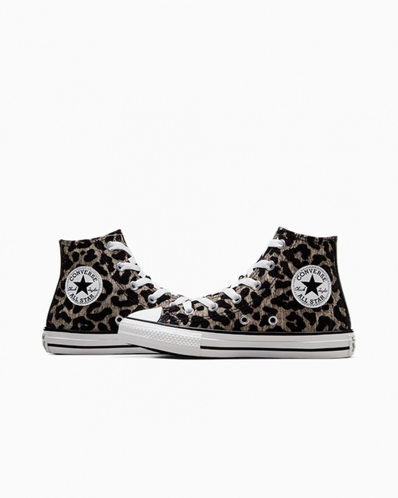 Converse Chuck Taylor All Star Leopard Lichtzwart Wit | 572301IBW