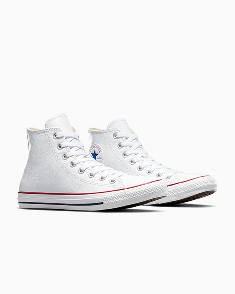 Converse Chuck Taylor All Star Leren Wit | 782561GHK