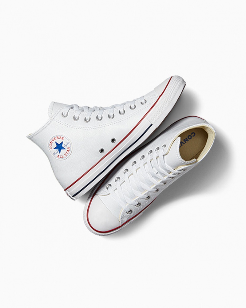 Converse Chuck Taylor All Star Leren Wit | 782561GHK