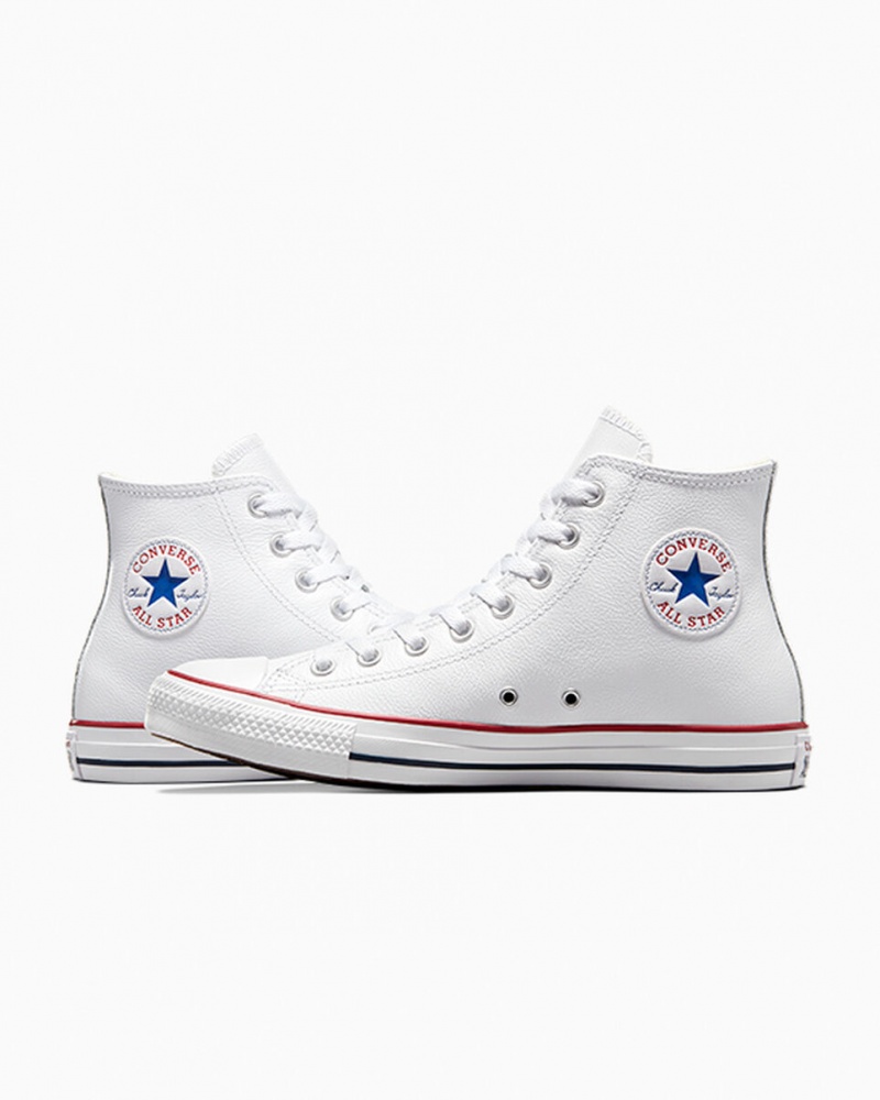 Converse Chuck Taylor All Star Leren Wit | 782561GHK