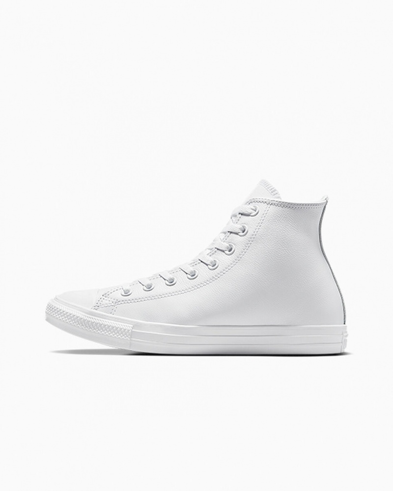 Converse Chuck Taylor All Star Leren Wit | 304875KUP