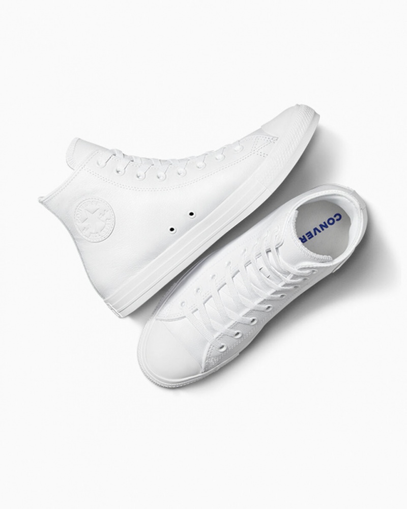 Converse Chuck Taylor All Star Leren Wit | 304875KUP