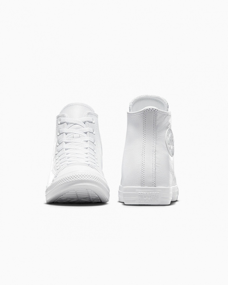 Converse Chuck Taylor All Star Leren Wit | 304875KUP