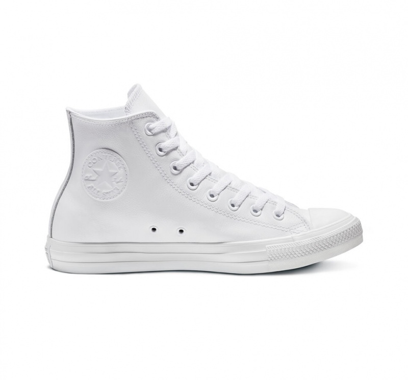 Converse Chuck Taylor All Star Leren Wit | 304875KUP