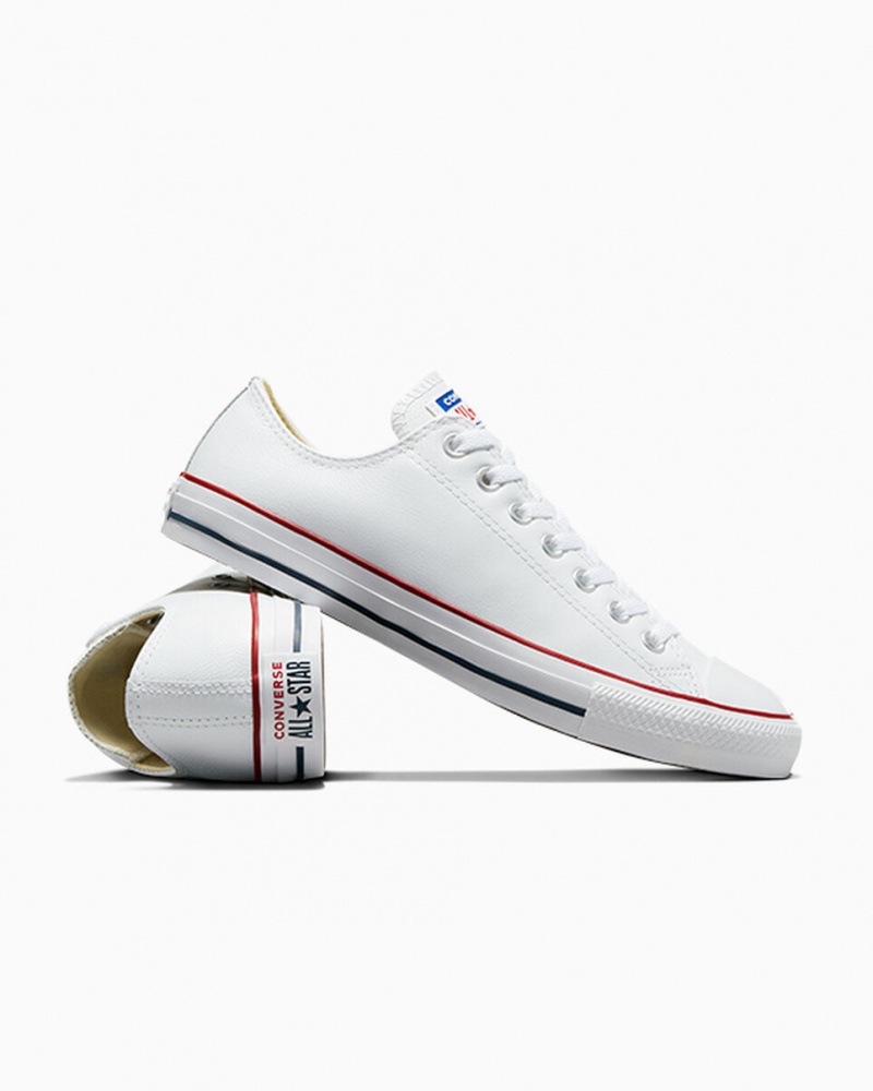 Converse Chuck Taylor All Star Leren Wit | 026958TIV