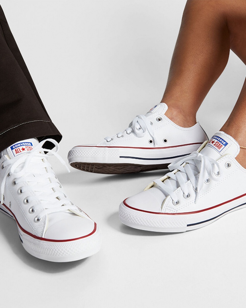 Converse Chuck Taylor All Star Leren Wit | 026958TIV