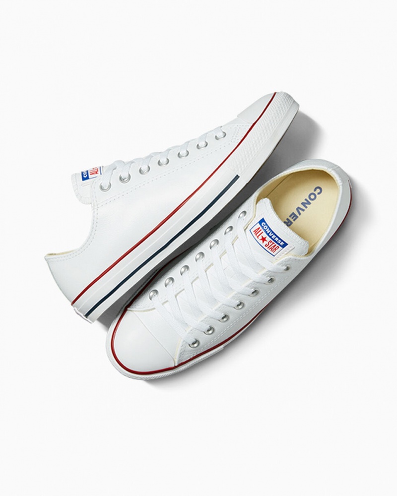 Converse Chuck Taylor All Star Leren Wit | 837610YOG