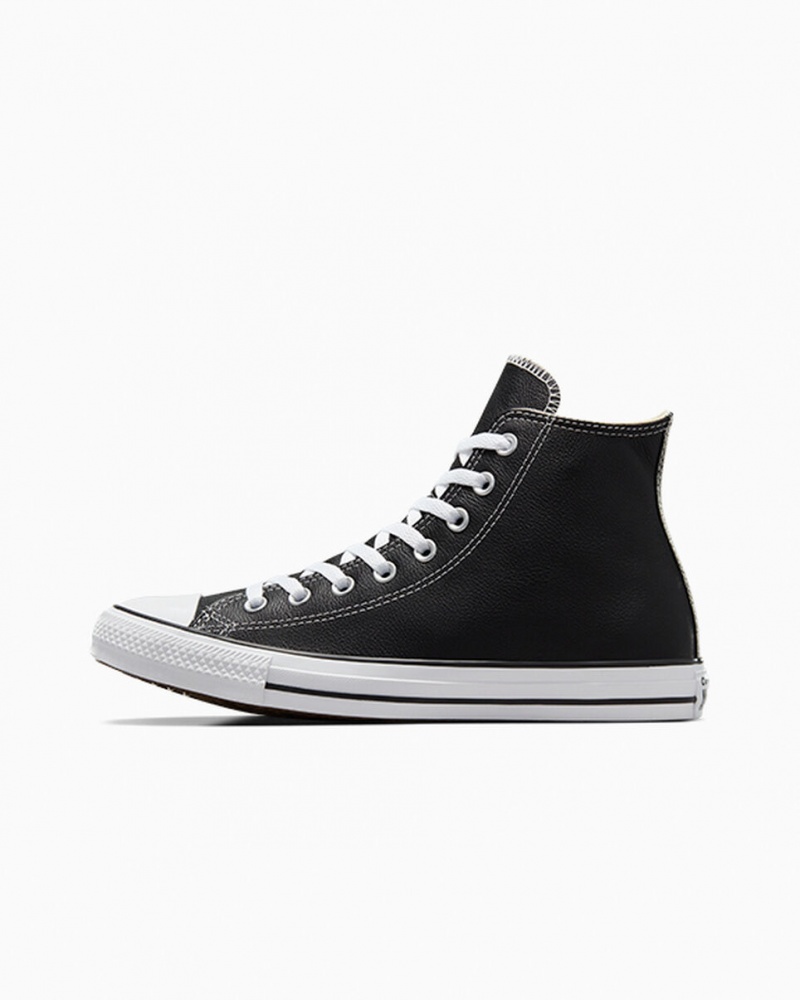 Converse Chuck Taylor All Star Leren Zwart | 146235EWD