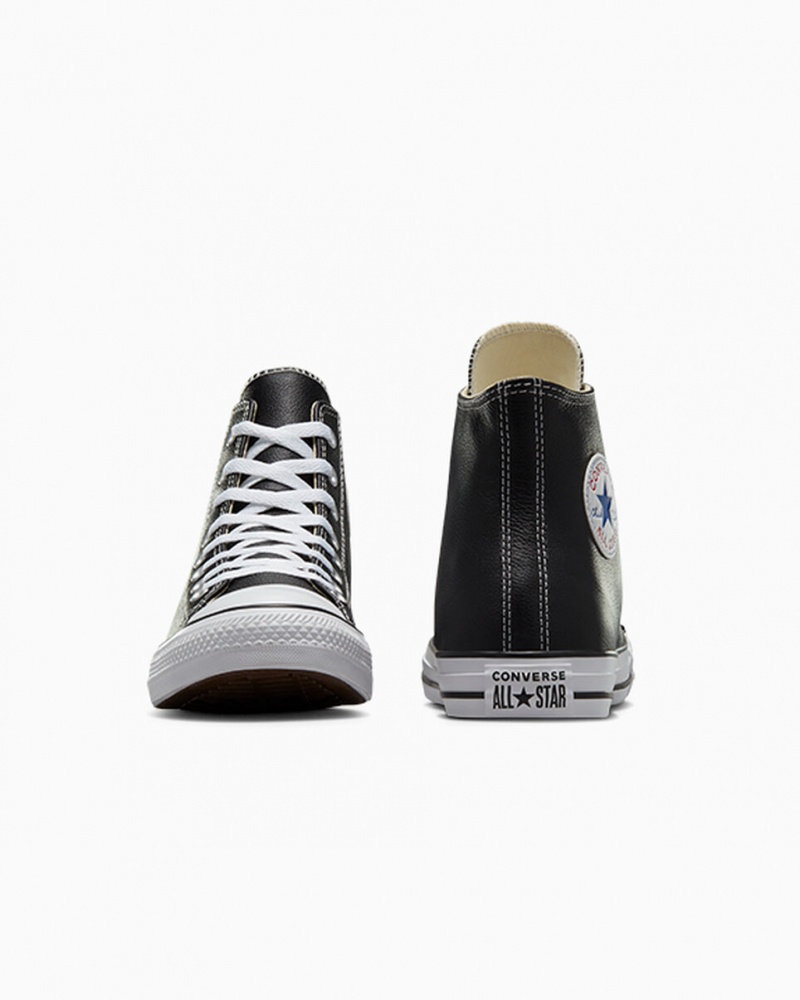 Converse Chuck Taylor All Star Leren Zwart | 146235EWD