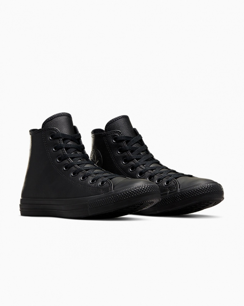 Converse Chuck Taylor All Star Leren Zwart | 327851SDG