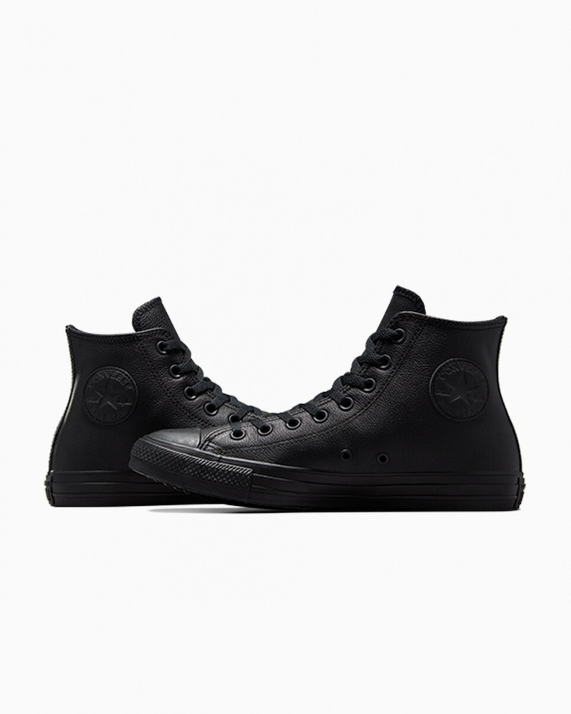 Converse Chuck Taylor All Star Leren Zwart | 723654PIM