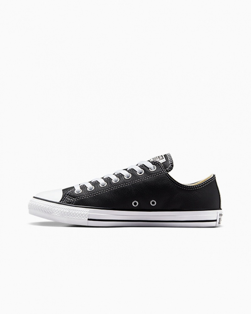 Converse Chuck Taylor All Star Leren Zwart | 620849JYN