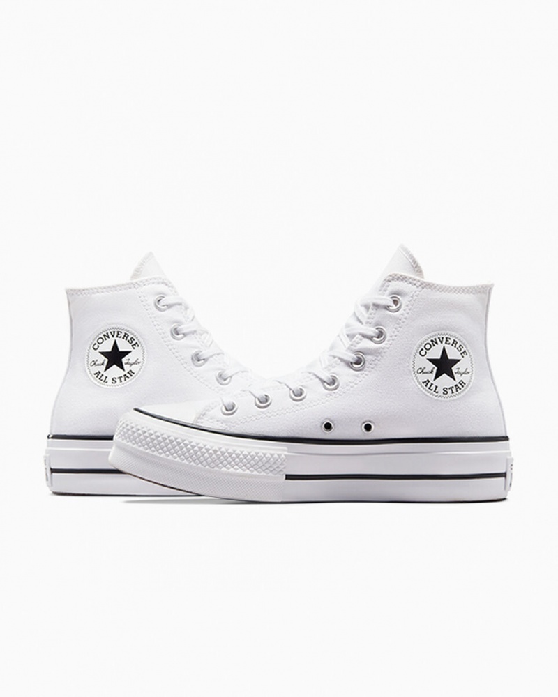 Converse Chuck Taylor All Star Lift Platform Wit Zwart Wit | 316975AQM