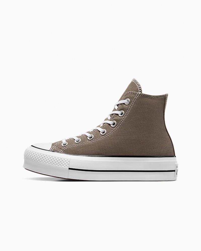 Converse Chuck Taylor All Star Lift Platform Wit Zwart | 608317WDT