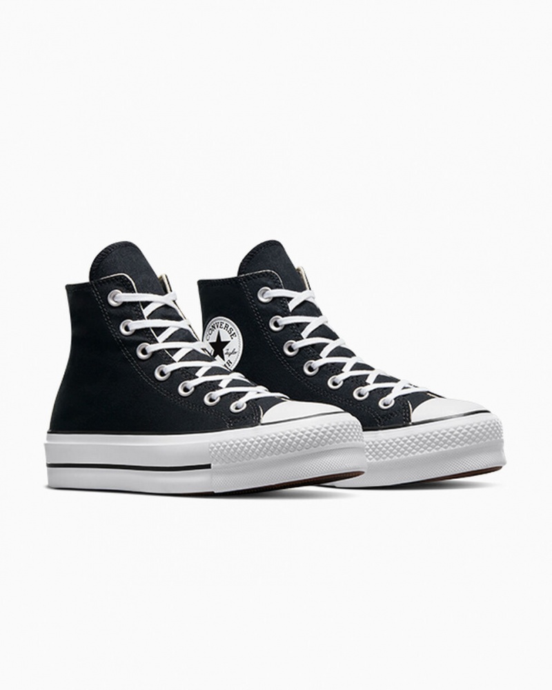 Converse Chuck Taylor All Star Lift Platform Zwart Wit Wit | 327981RVS