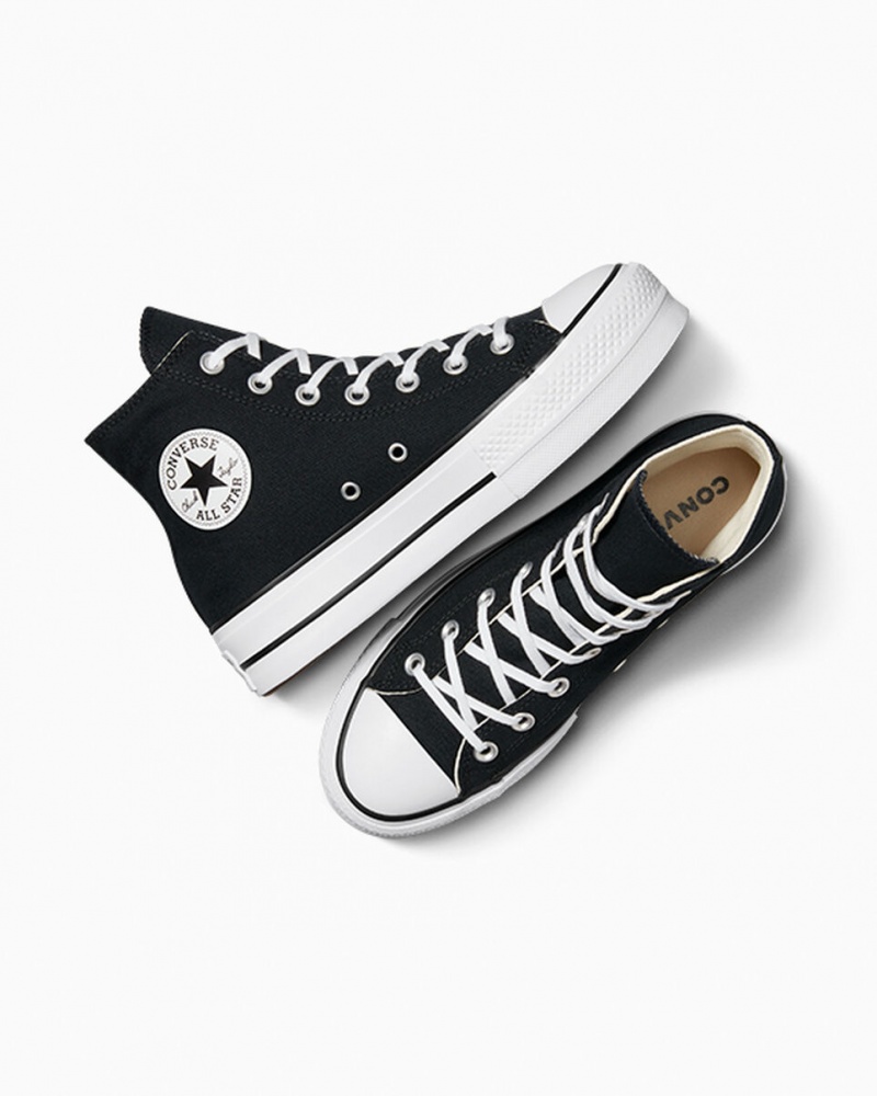 Converse Chuck Taylor All Star Lift Platform Zwart Wit Wit | 327981RVS