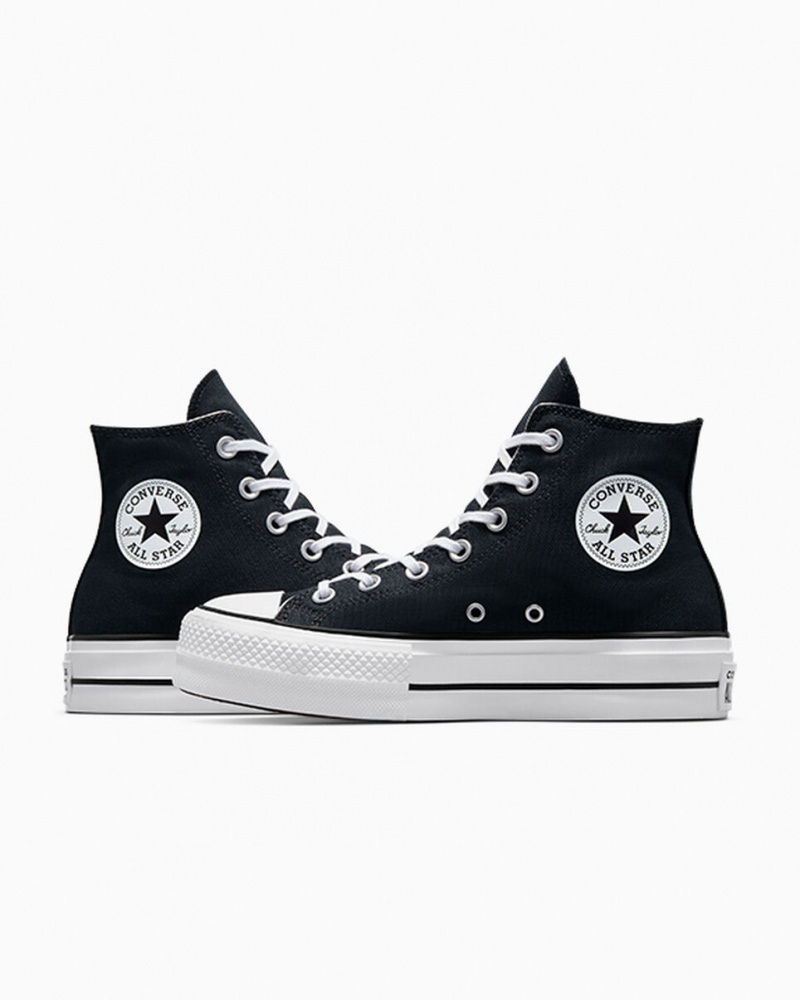 Converse Chuck Taylor All Star Lift Platform Zwart Wit Wit | 327981RVS