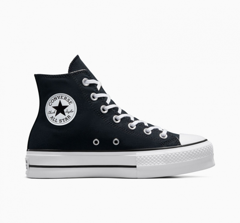 Converse Chuck Taylor All Star Lift Platform Zwart Wit Wit | 327981RVS