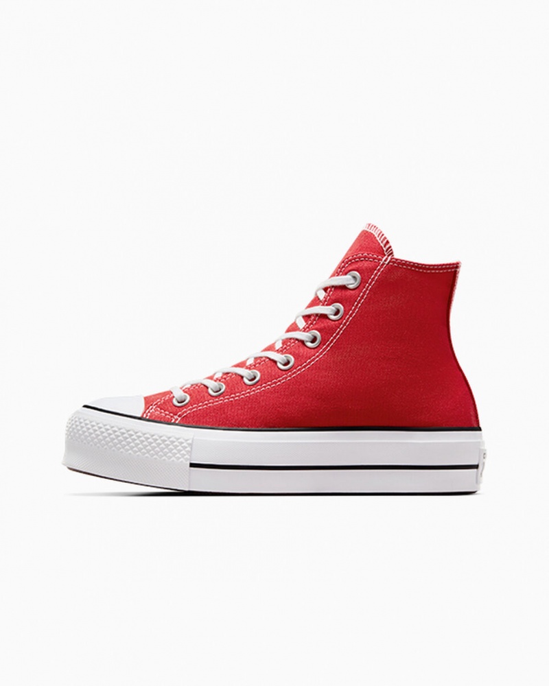 Converse Chuck Taylor All Star Lift Platform Rood Wit Zwart | 710548FTC