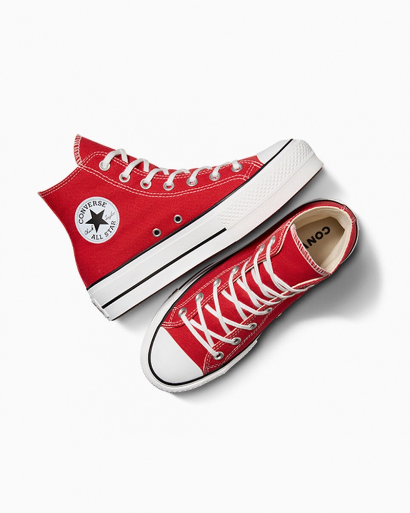 Converse Chuck Taylor All Star Lift Platform Rood Wit Zwart | 710548FTC