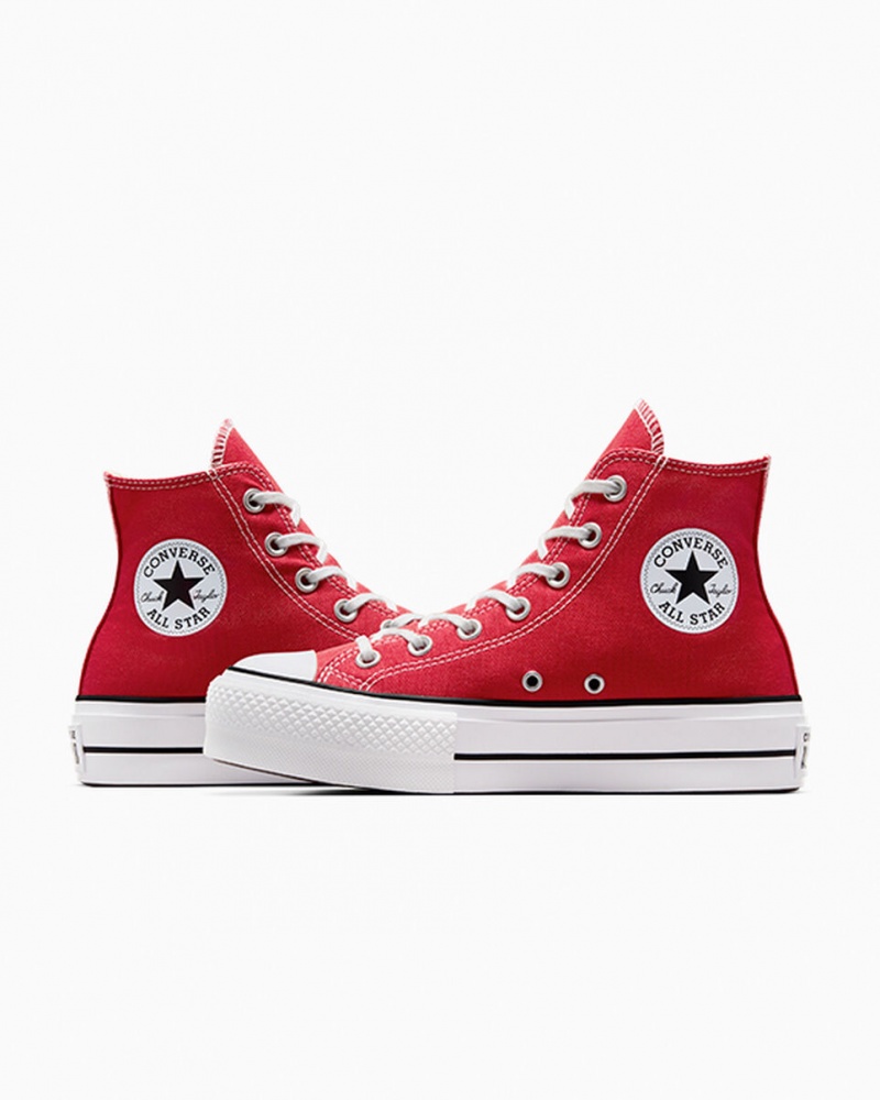 Converse Chuck Taylor All Star Lift Platform Rood Wit Zwart | 710548FTC