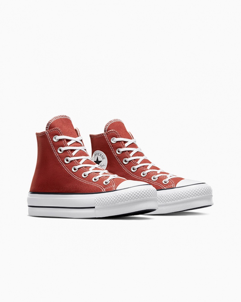 Converse Chuck Taylor All Star Lift Platform Rood Wit Zwart | 205143FQV