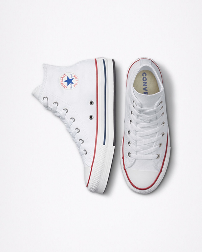 Converse Chuck Taylor All Star Lift Platform Wit Donkerblauw | 496813XJT