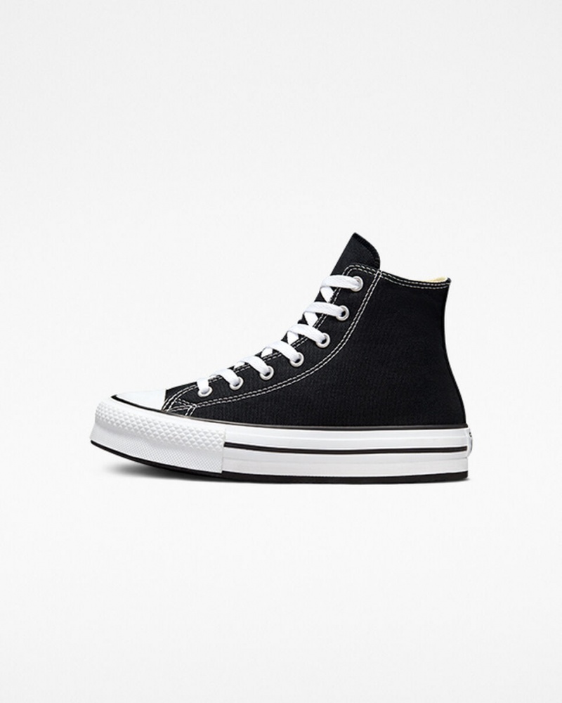 Converse Chuck Taylor All Star Lift Platform Zwart Wit Zwart | 791863BJA