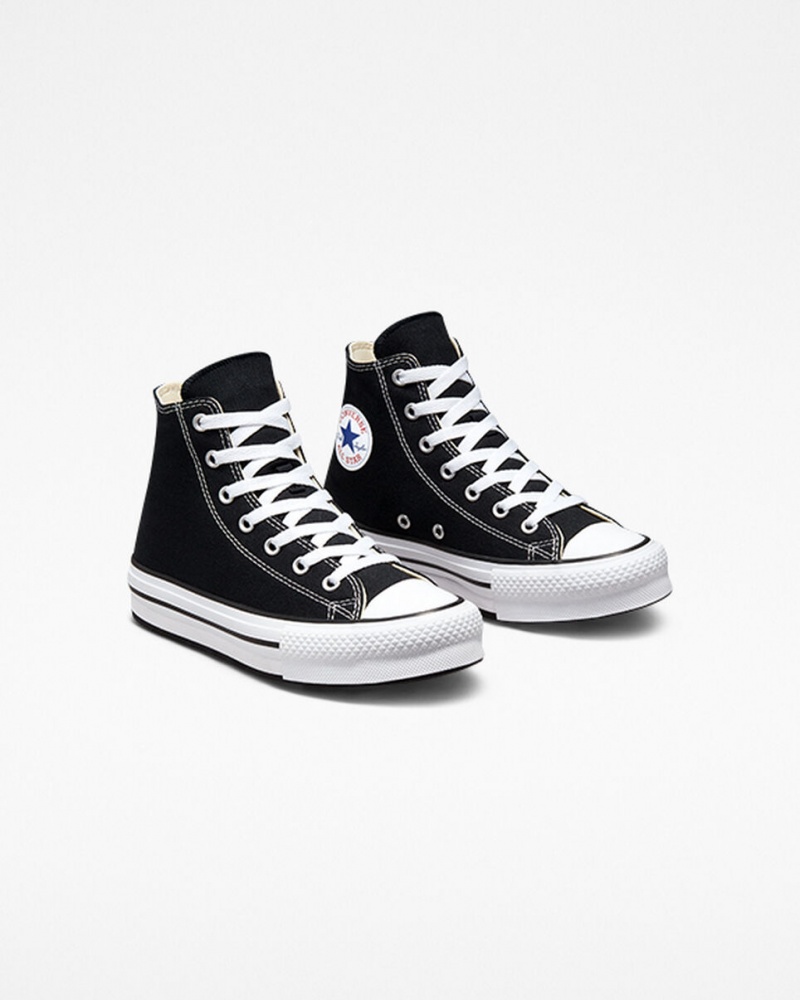 Converse Chuck Taylor All Star Lift Platform Zwart Wit Zwart | 791863BJA