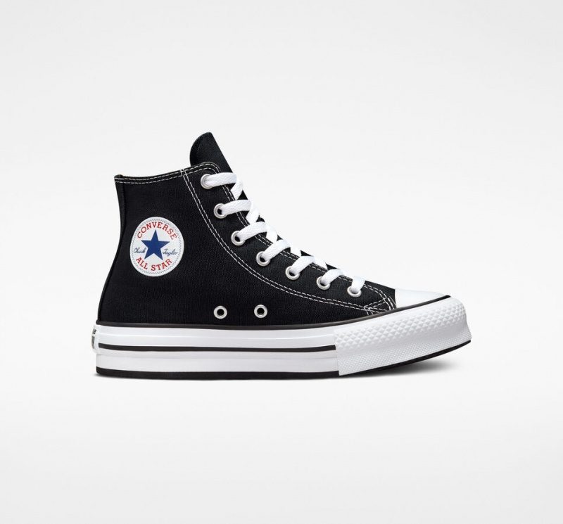 Converse Chuck Taylor All Star Lift Platform Zwart Wit Zwart | 791863BJA