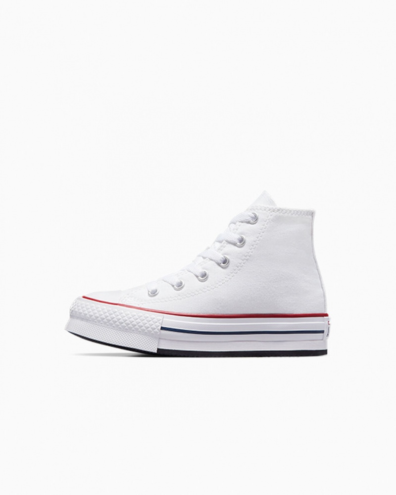 Converse Chuck Taylor All Star Lift Platform Wit Donkerblauw | 503871SZR