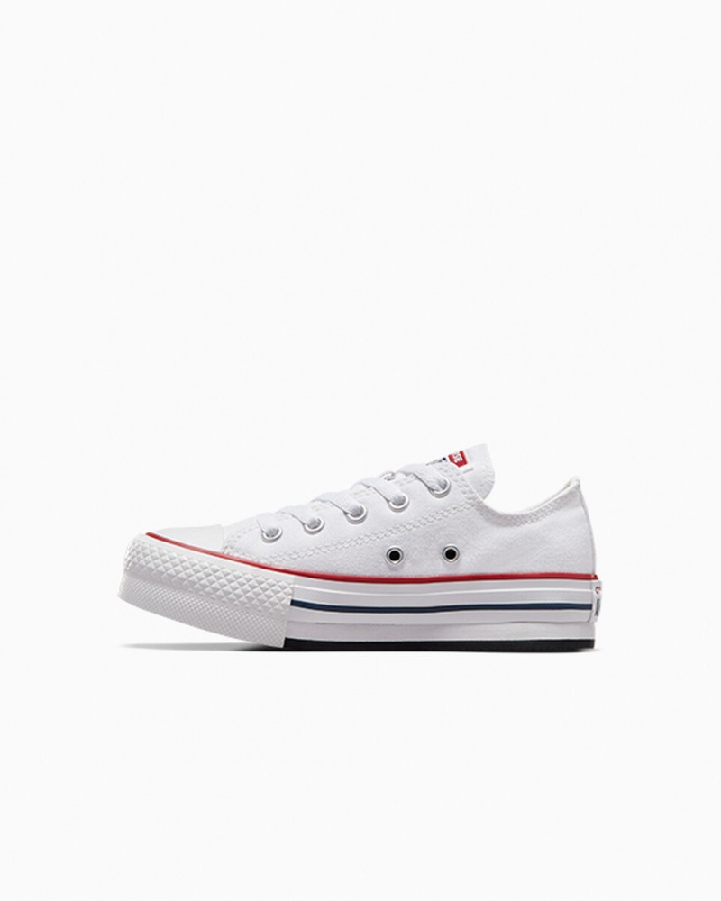 Converse Chuck Taylor All Star Lift Platform Wit Donkerblauw | 612890KYS