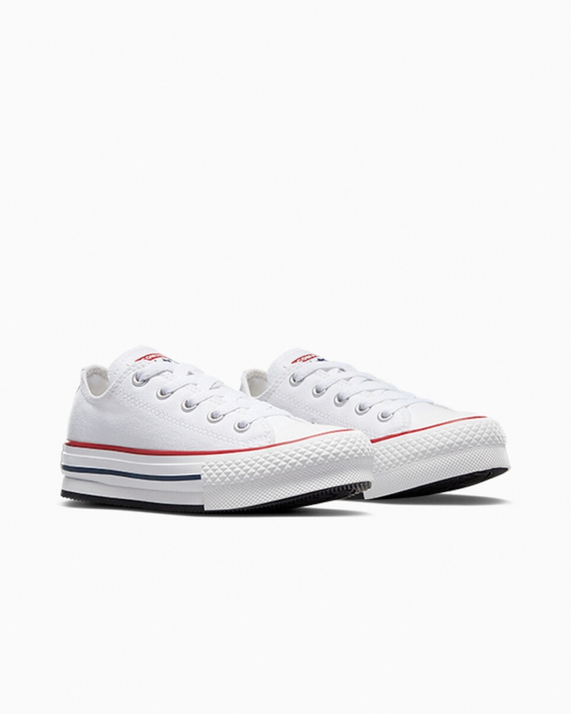 Converse Chuck Taylor All Star Lift Platform Wit Donkerblauw | 612890KYS