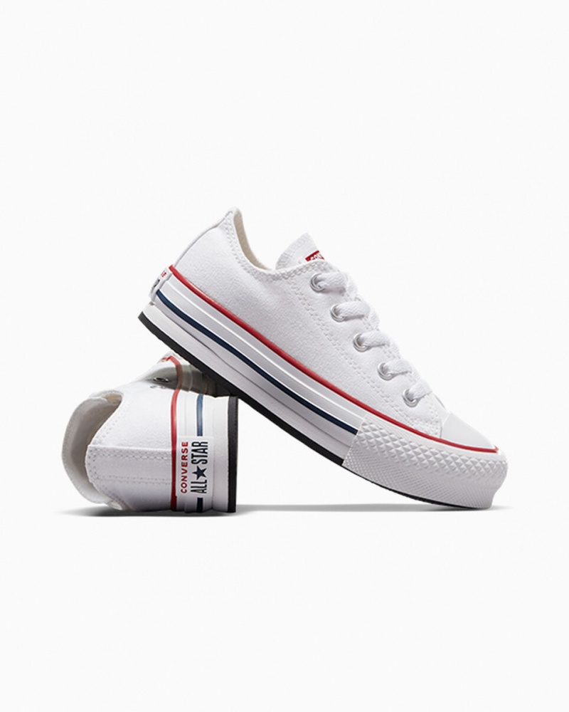 Converse Chuck Taylor All Star Lift Platform Wit Donkerblauw | 612890KYS