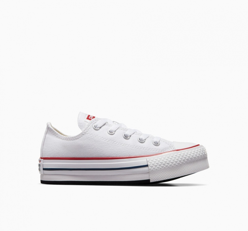 Converse Chuck Taylor All Star Lift Platform Wit Donkerblauw | 612890KYS