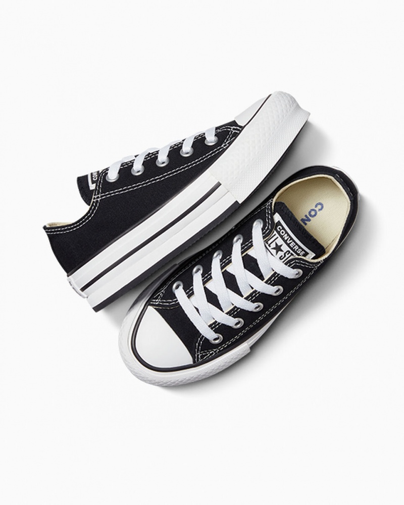 Converse Chuck Taylor All Star Lift Platform Zwart Wit Zwart | 617254KRX