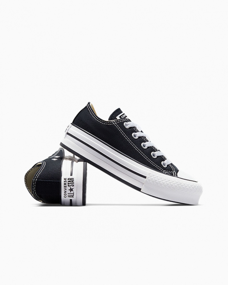 Converse Chuck Taylor All Star Lift Platform Zwart Wit Zwart | 617254KRX