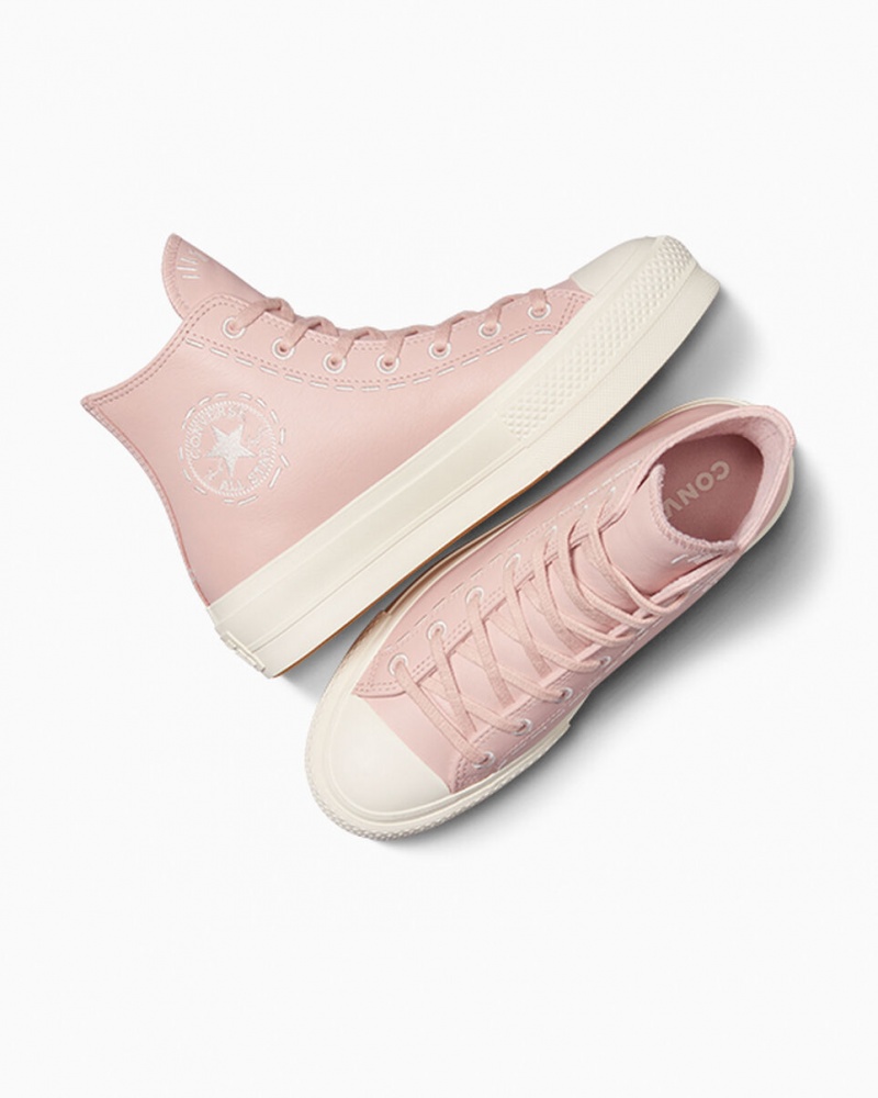 Converse Chuck Taylor All Star Lift Platform Bold Stitch Roze Roze | 546931LTV