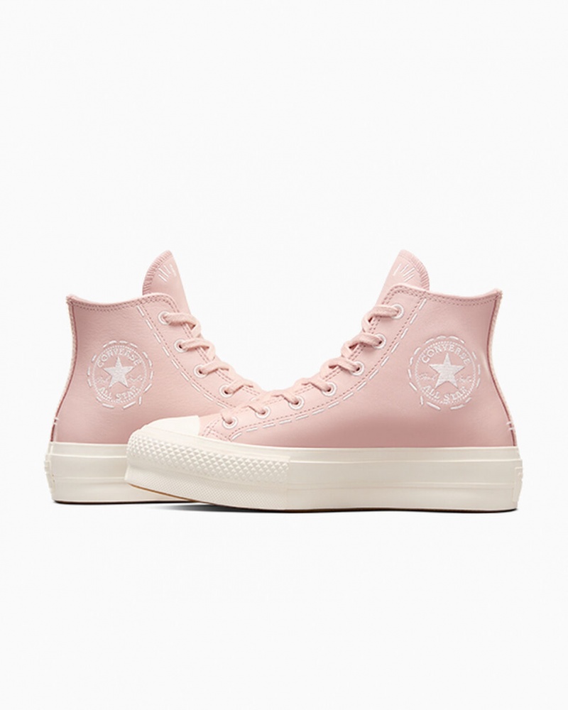 Converse Chuck Taylor All Star Lift Platform Bold Stitch Roze Roze | 546931LTV