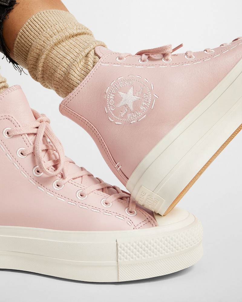 Converse Chuck Taylor All Star Lift Platform Bold Stitch Roze Roze | 546931LTV