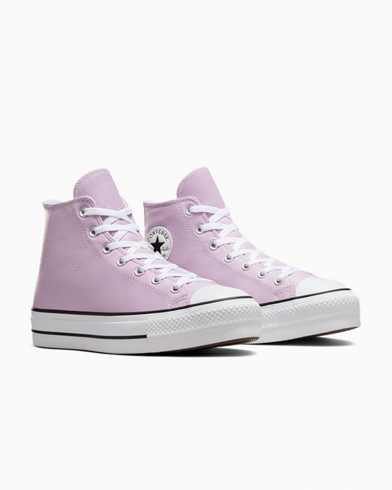 Converse Chuck Taylor All Star Lift Platform Excess Materials Wit Zwart | 632408MSH