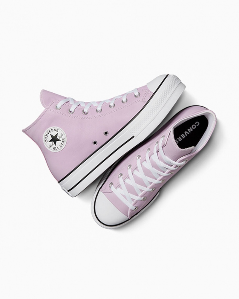 Converse Chuck Taylor All Star Lift Platform Excess Materials Wit Zwart | 632408MSH