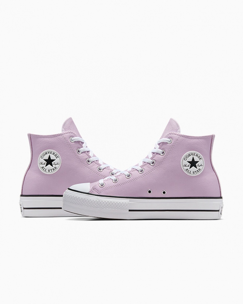 Converse Chuck Taylor All Star Lift Platform Excess Materials Wit Zwart | 632408MSH